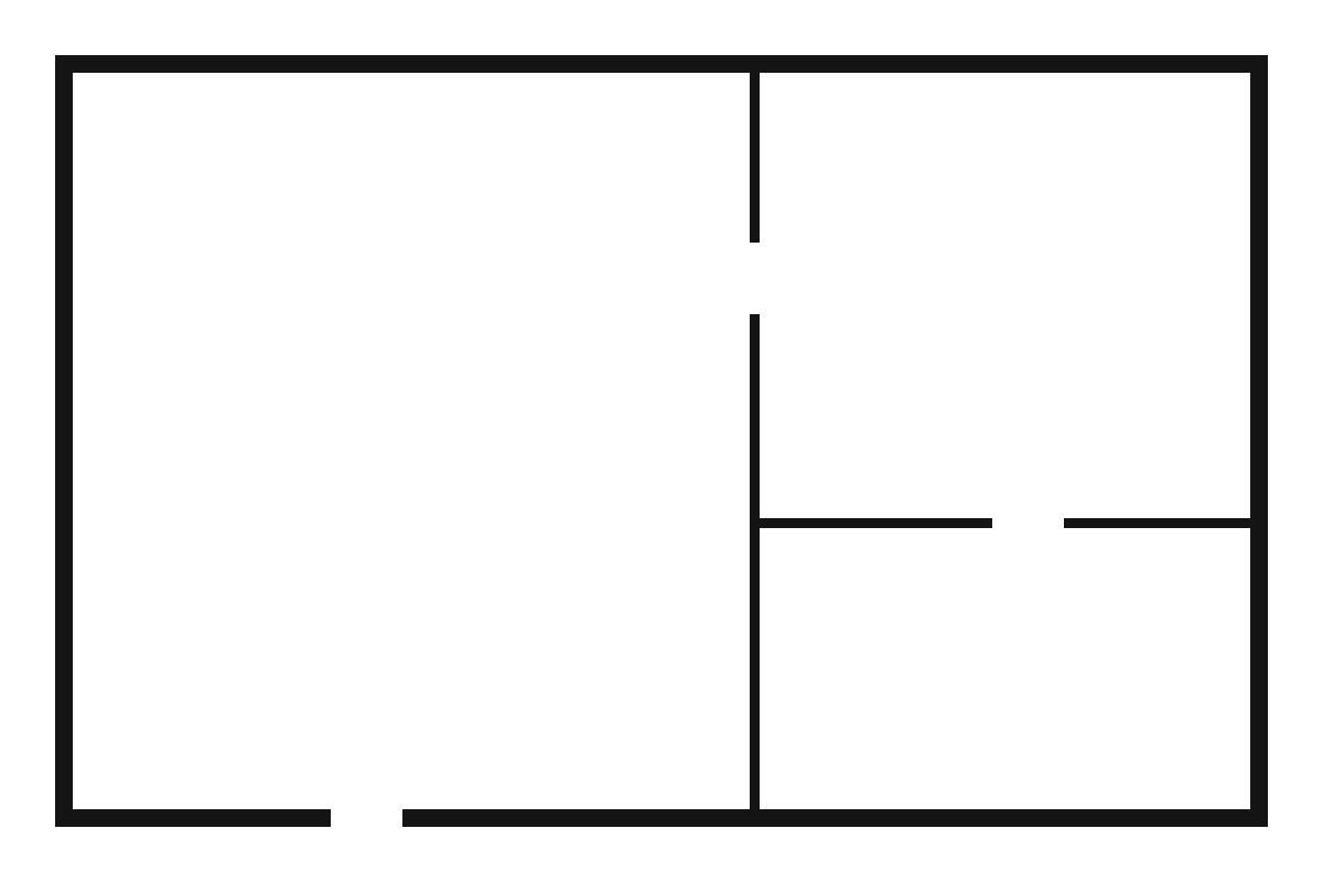 The floor plan the demo is tracing.